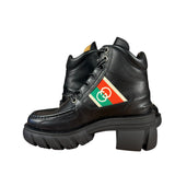 Gucci Romans Leather Interlocking G Ankle Boots