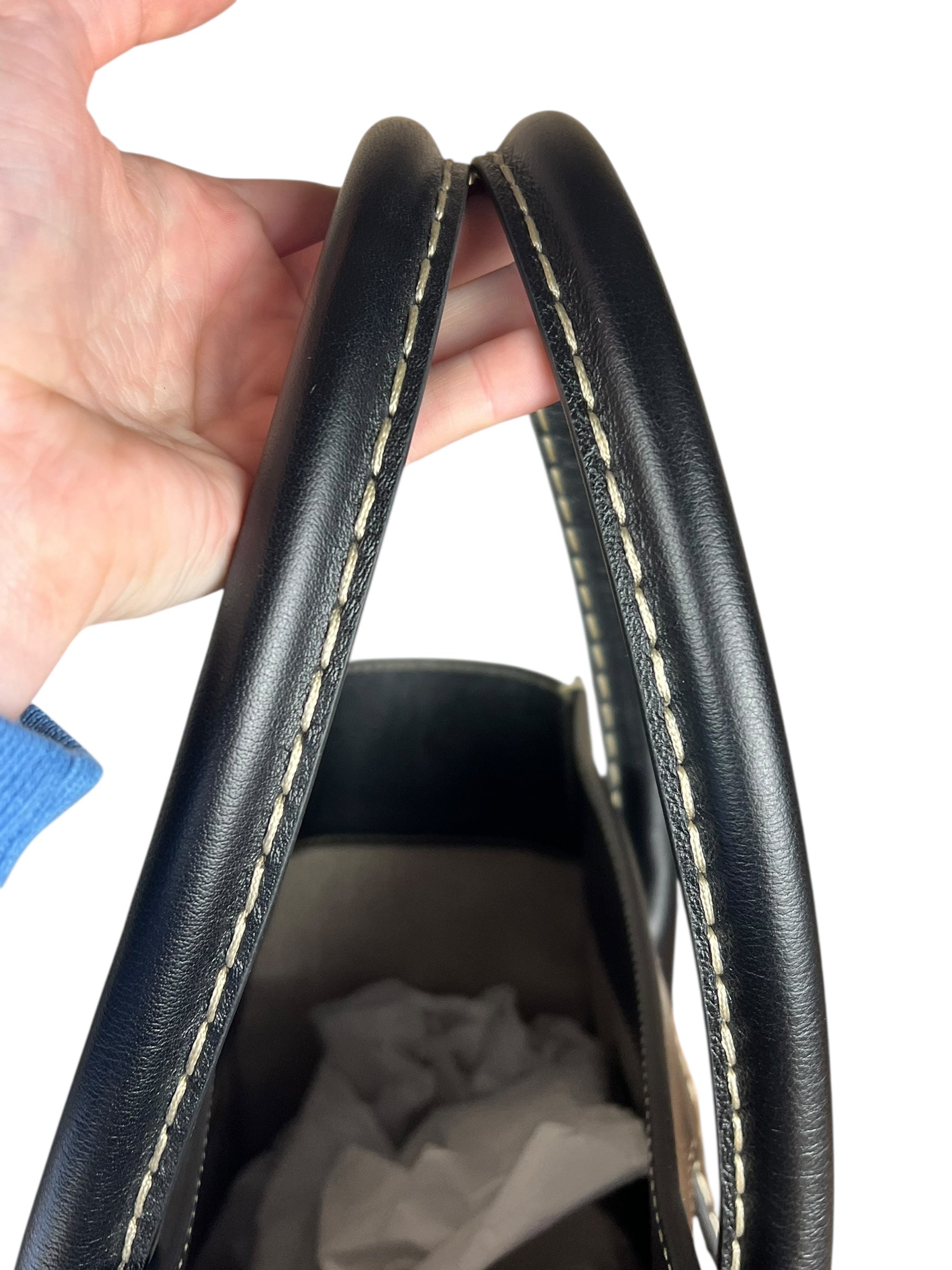 Chloe Edith Black Leather Tote Bag