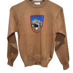 Burberry Brown Floral Wool Sweater