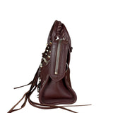 Balenciaga Burgundy Mini City Bag