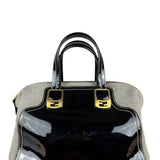 Fendi vintage Chameleon Black Patent Leather Handbag
