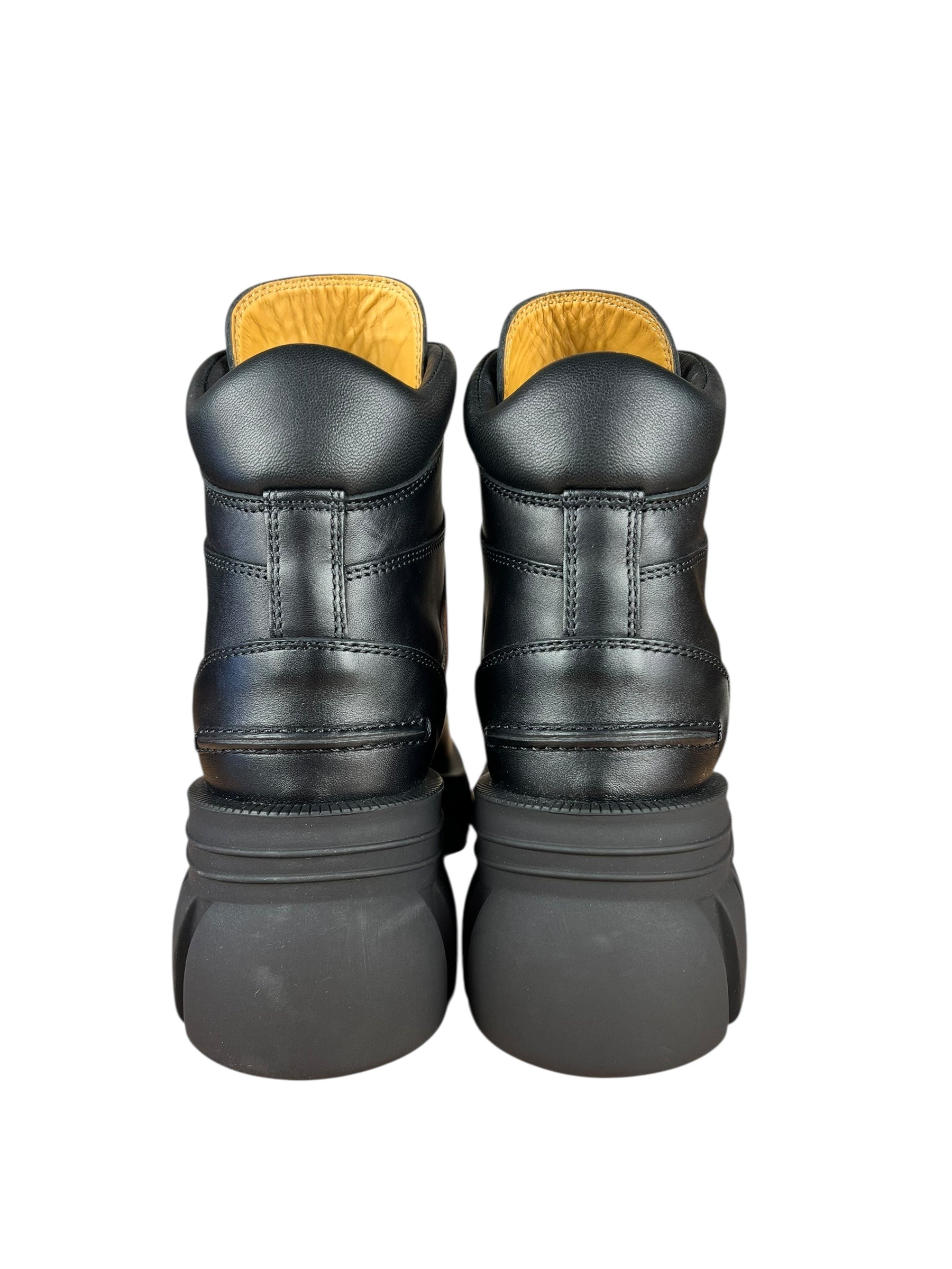Gucci Romans Leather Interlocking G Ankle Boots