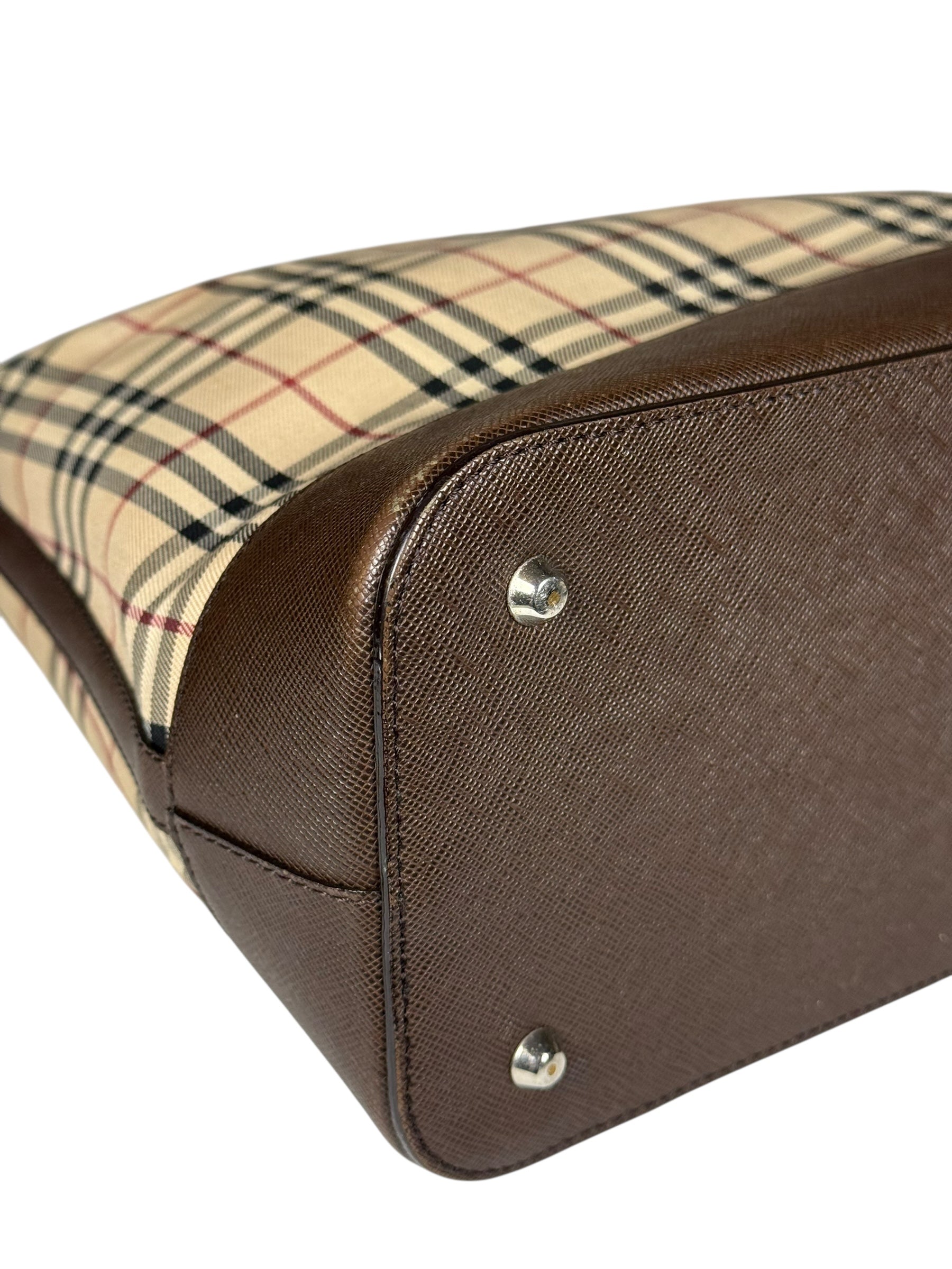 Burberry Nova Check Canvas Vintage Shoulder Bag