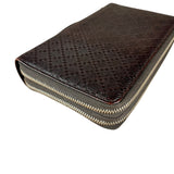 Gucci Diamante Leather Zippy Top Handle Organizer
