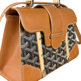 Goyard Mini Goyardine Saigon Top Handle Bag