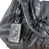 Prada Nappa Leather Ruffle Hobo Shoulder Bag