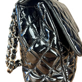 Chanel Black Patent Leather Classic Flap Bag ('08-'09)