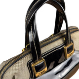 Fendi vintage Chameleon Black Patent Leather Handbag
