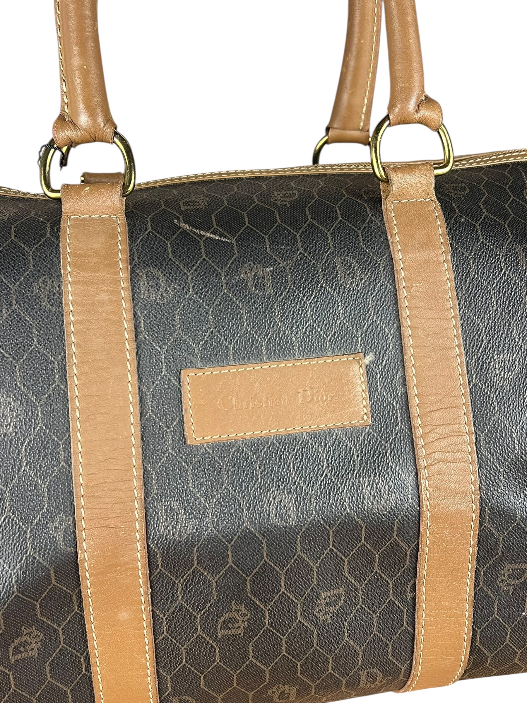 Dior Honeycomb Boston Bag Black