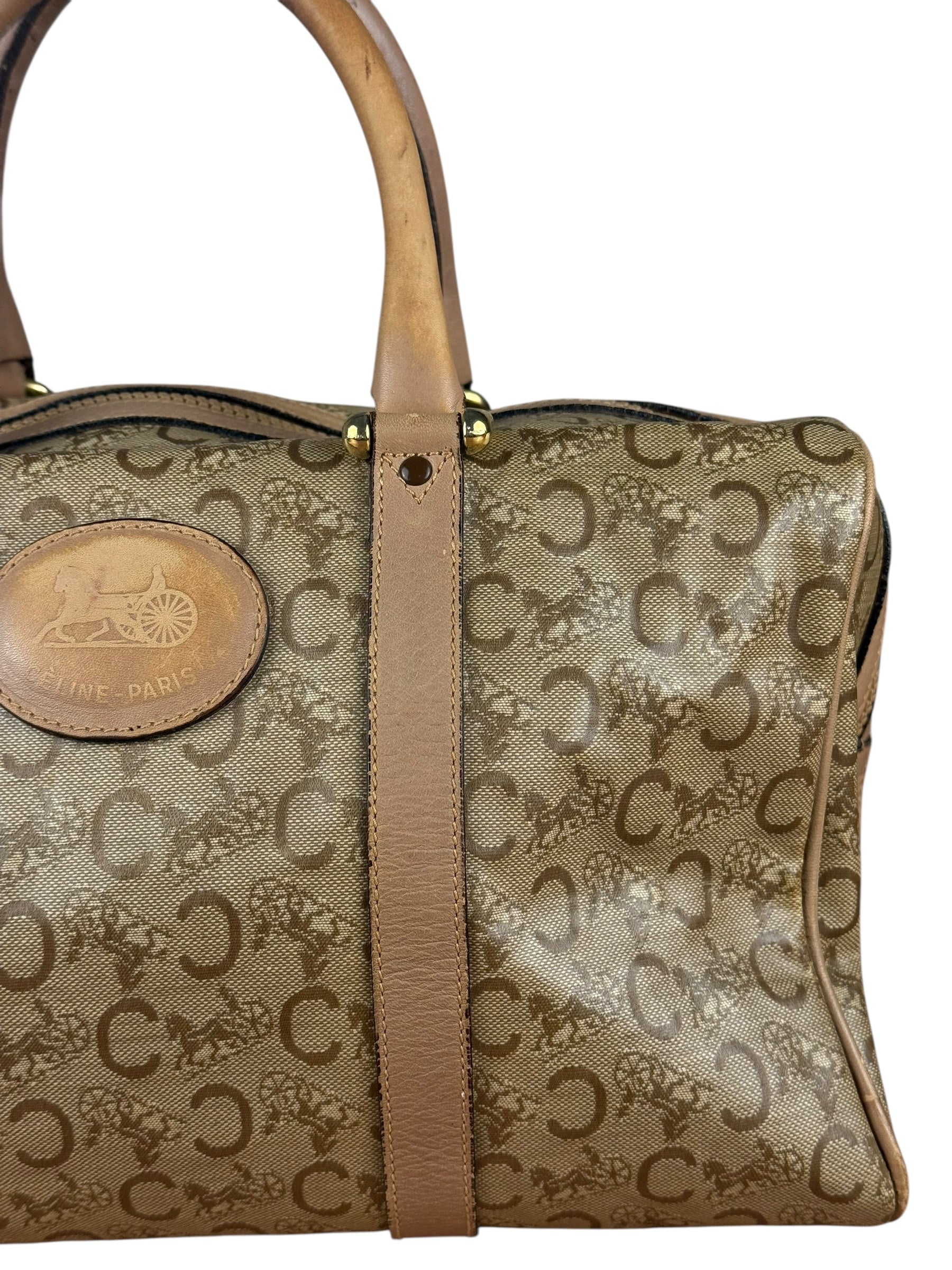 Celine PVC Beige Boston Bag