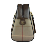 Burberry Brown Vintage Check Boston Handbag