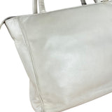 Prada Leather Tote Bag Beige/Ivory