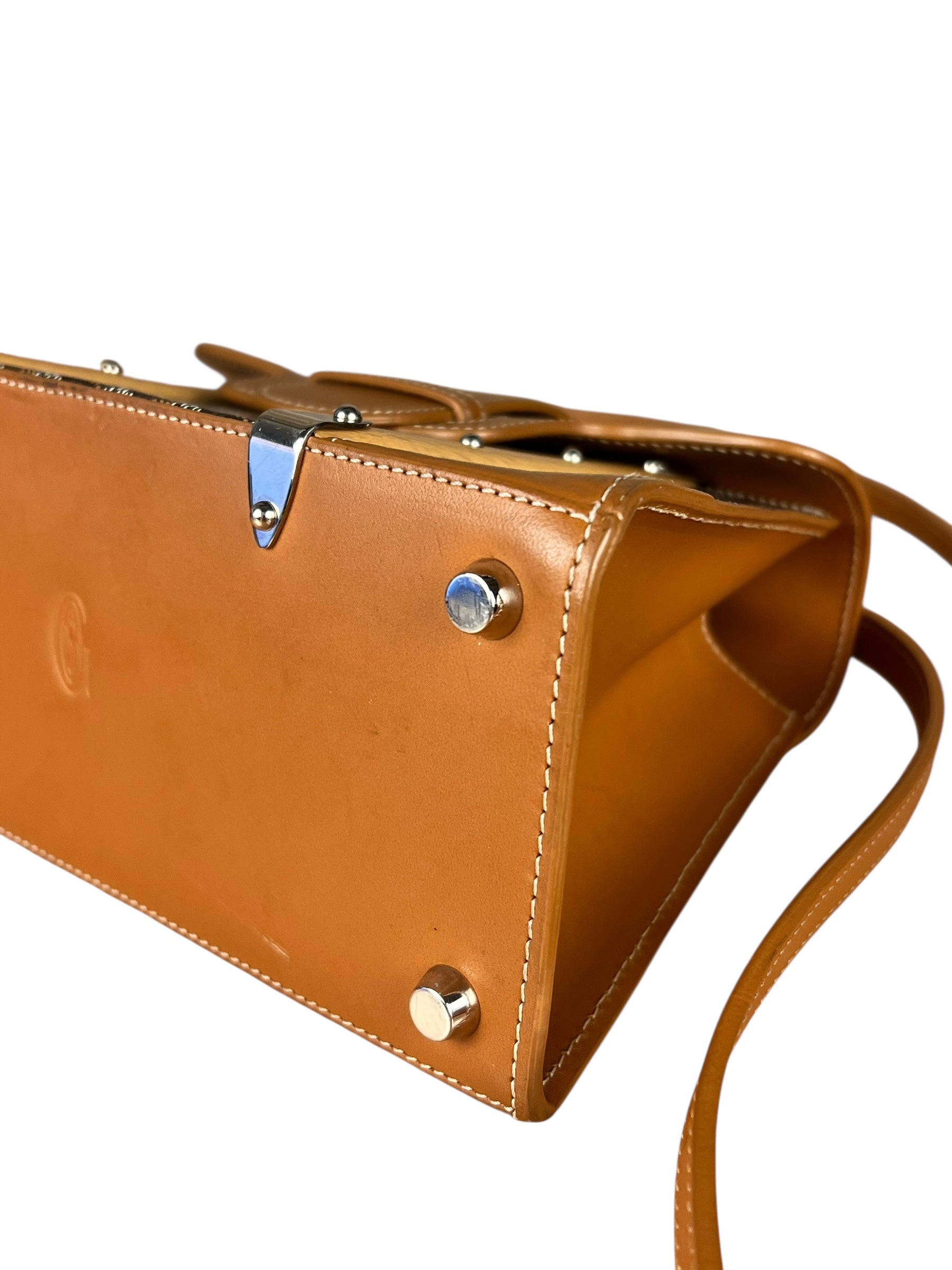 Goyard Mini Goyardine Saigon Top Handle Bag