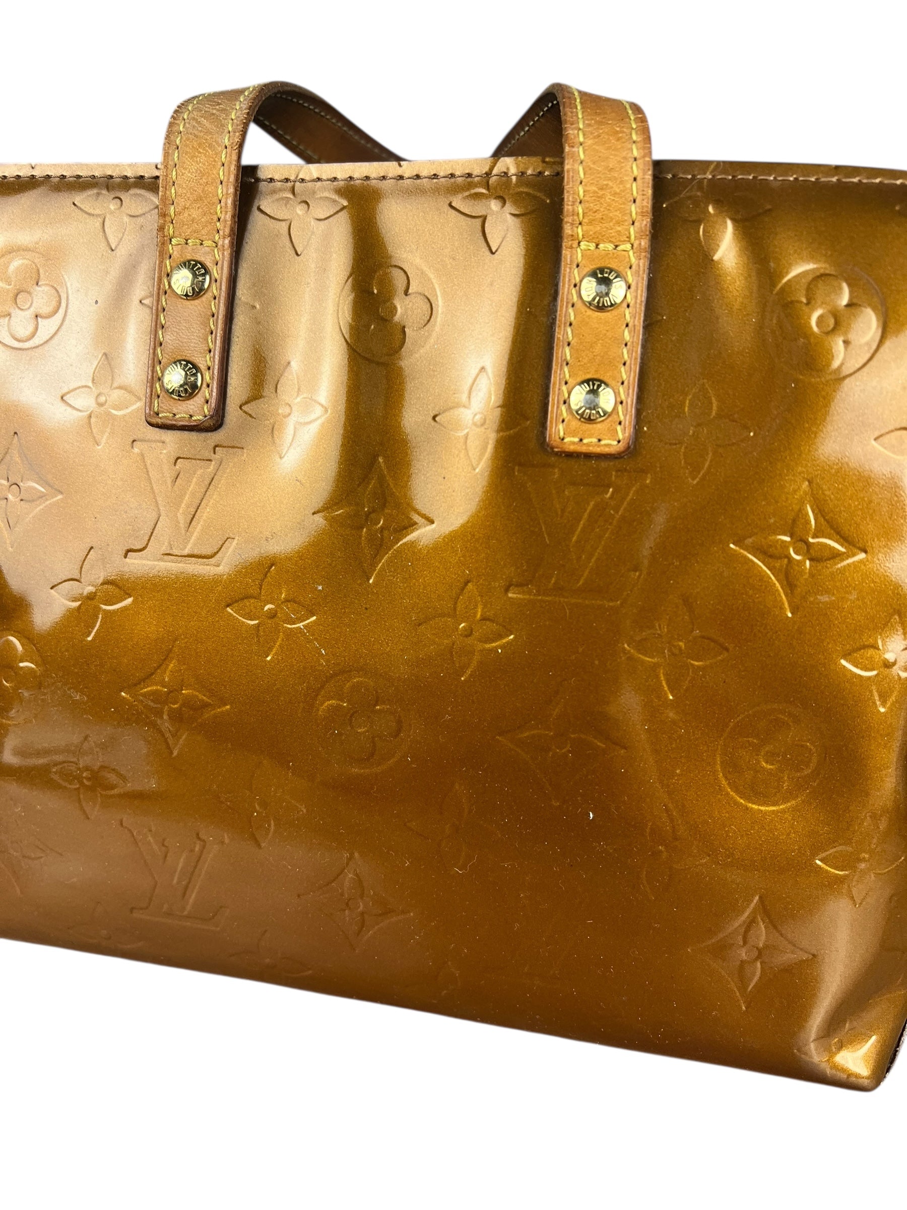 Louis Vuitton Monogram Vernis Bronze Reade PM