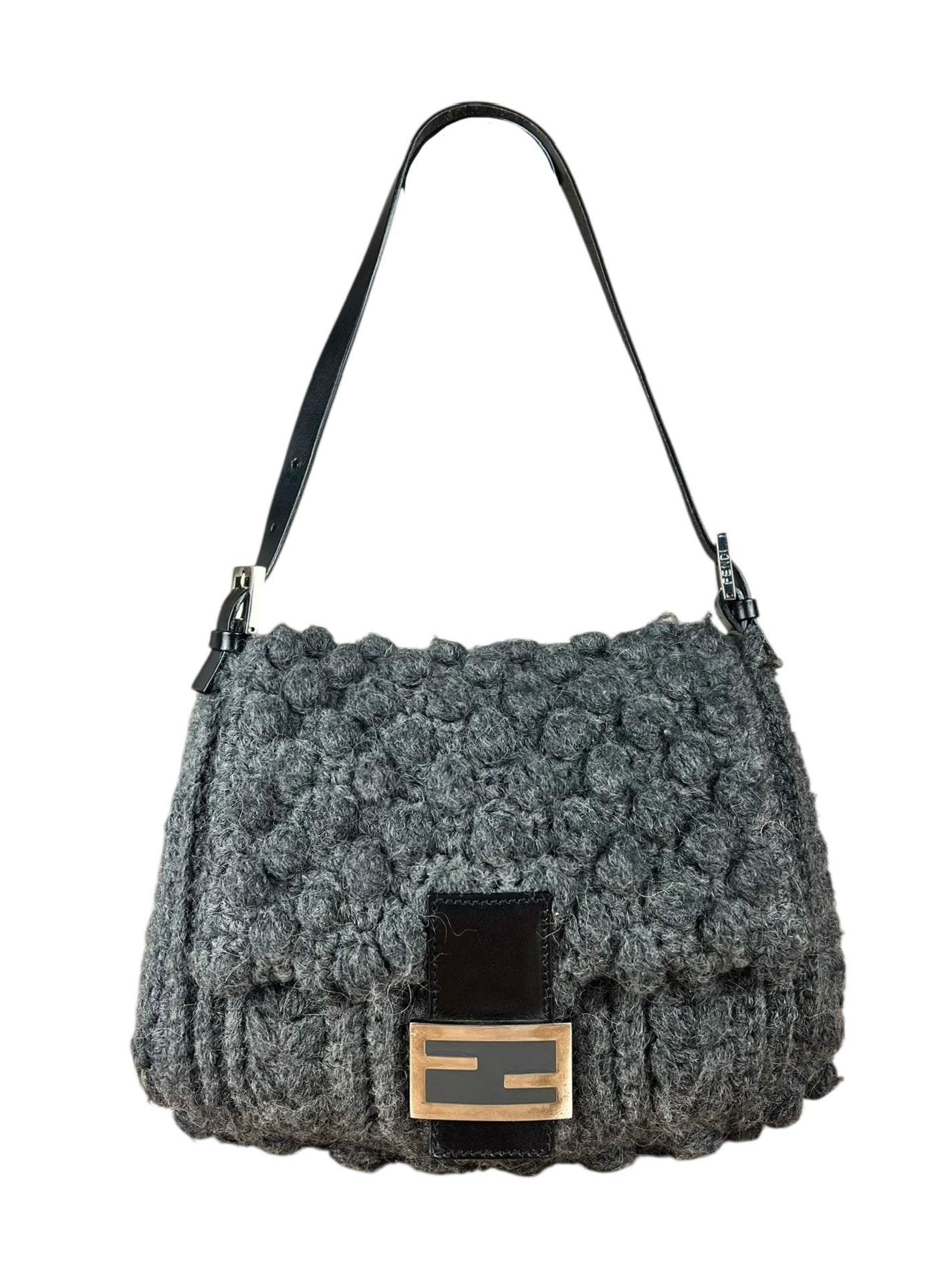 Fendi Crochet Wool Mamma Baguette
