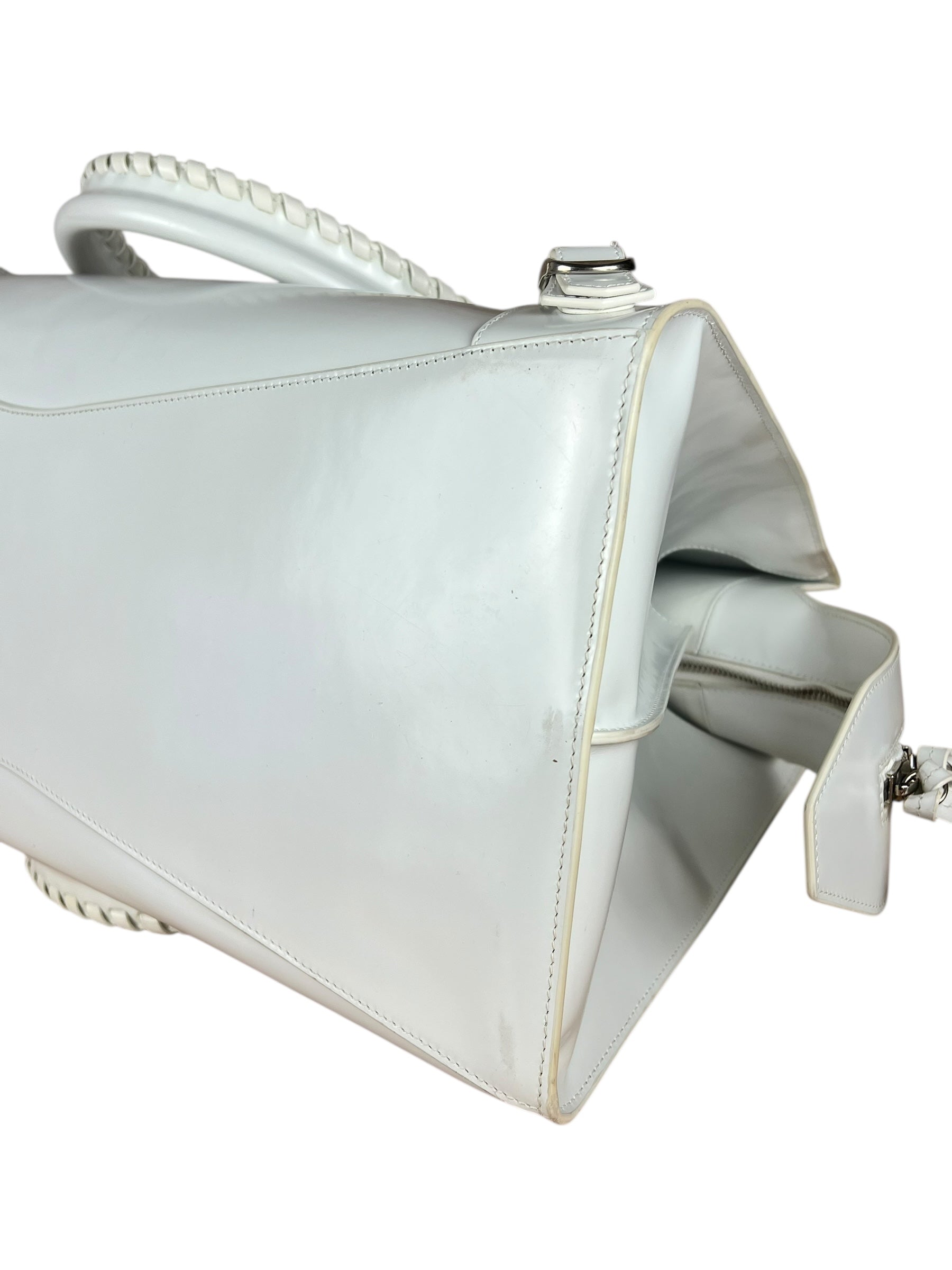 Balenciaga Grained White Neo Classic City Bag