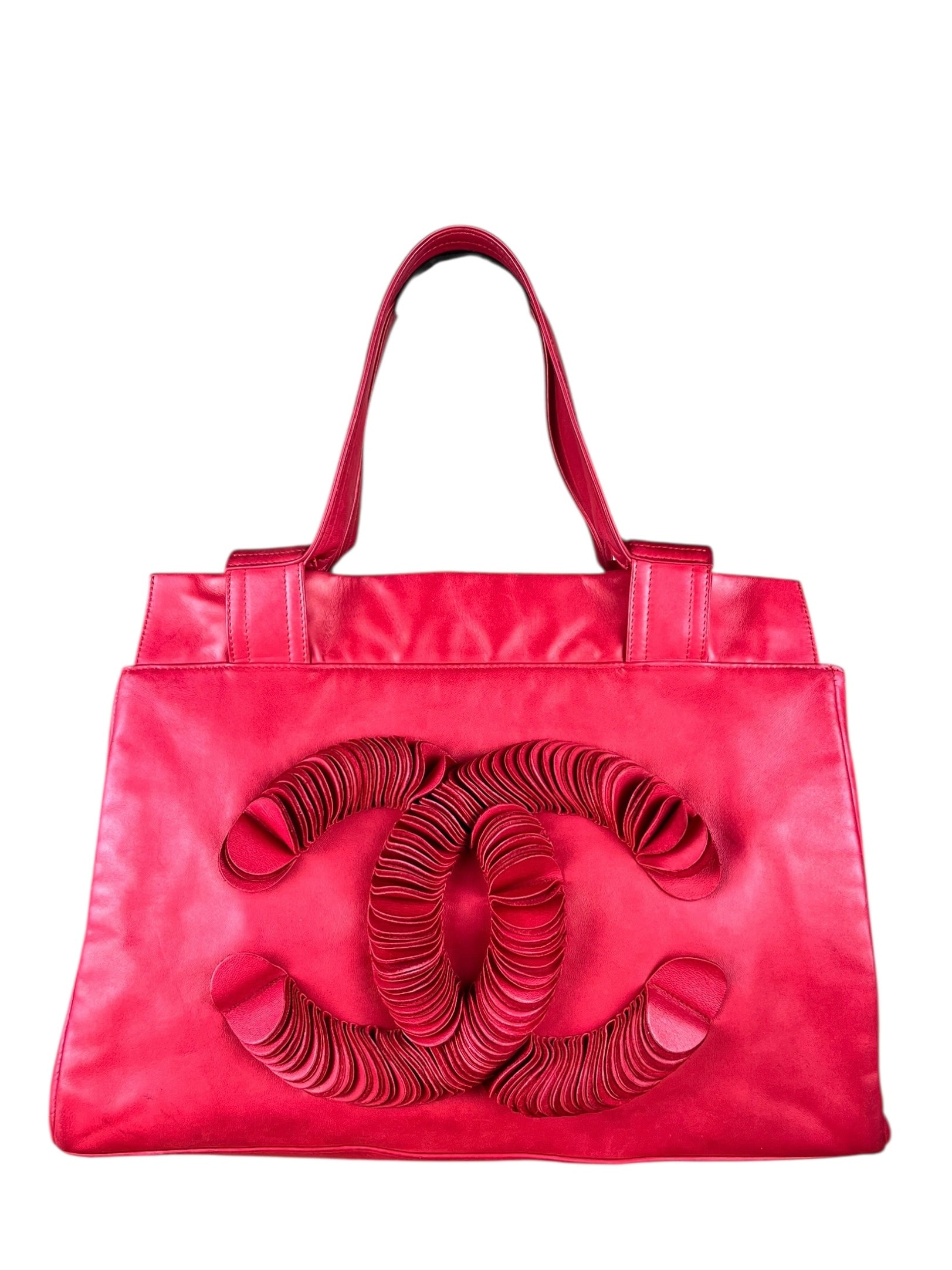 Chanel Lambskin CC Disc Bonbon Shoulder Tote