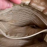 Prada Leather Tote Bag Beige/Ivory