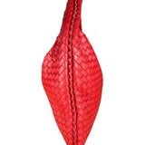 Bottega Veneta Large Intreccio Hobo Bag Red