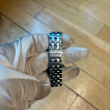 Gucci Stainless Steel Link Black Roman Numeral Dial