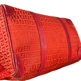 Fendi FF Vintage Boston Bag Red