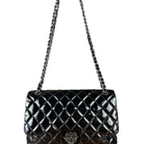 Chanel Black Patent Leather Classic Flap Bag ('08-'09)