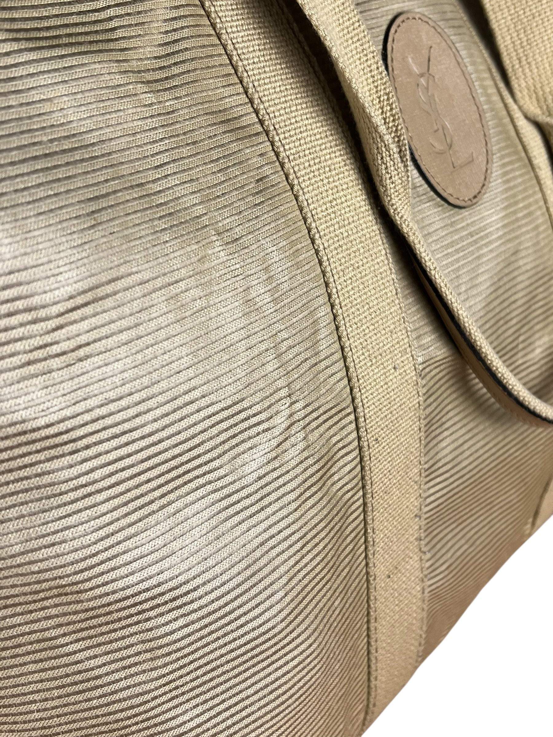 Yves Saint Laurent Vintage Duffle Bag Beige