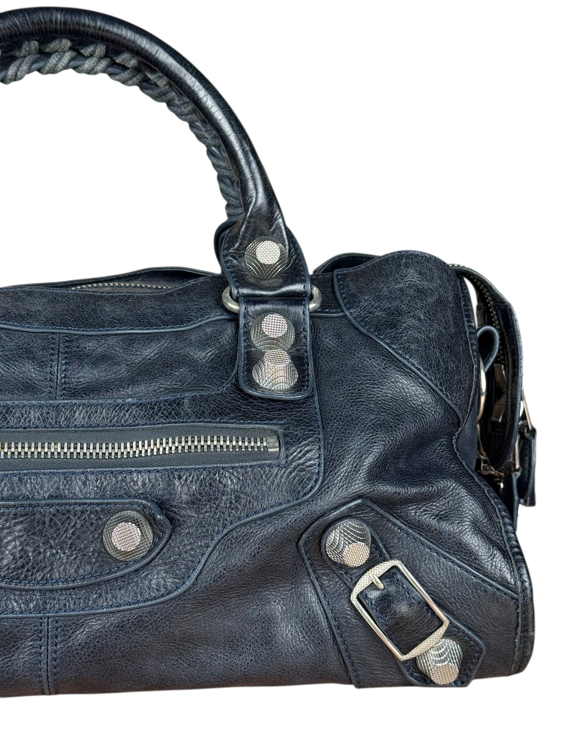 Balenciaga Navy M Le City Bag