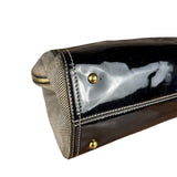 Fendi vintage Chameleon Black Patent Leather Handbag