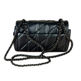 Coach Nappa Leather Black Tabby 18 Crossbody