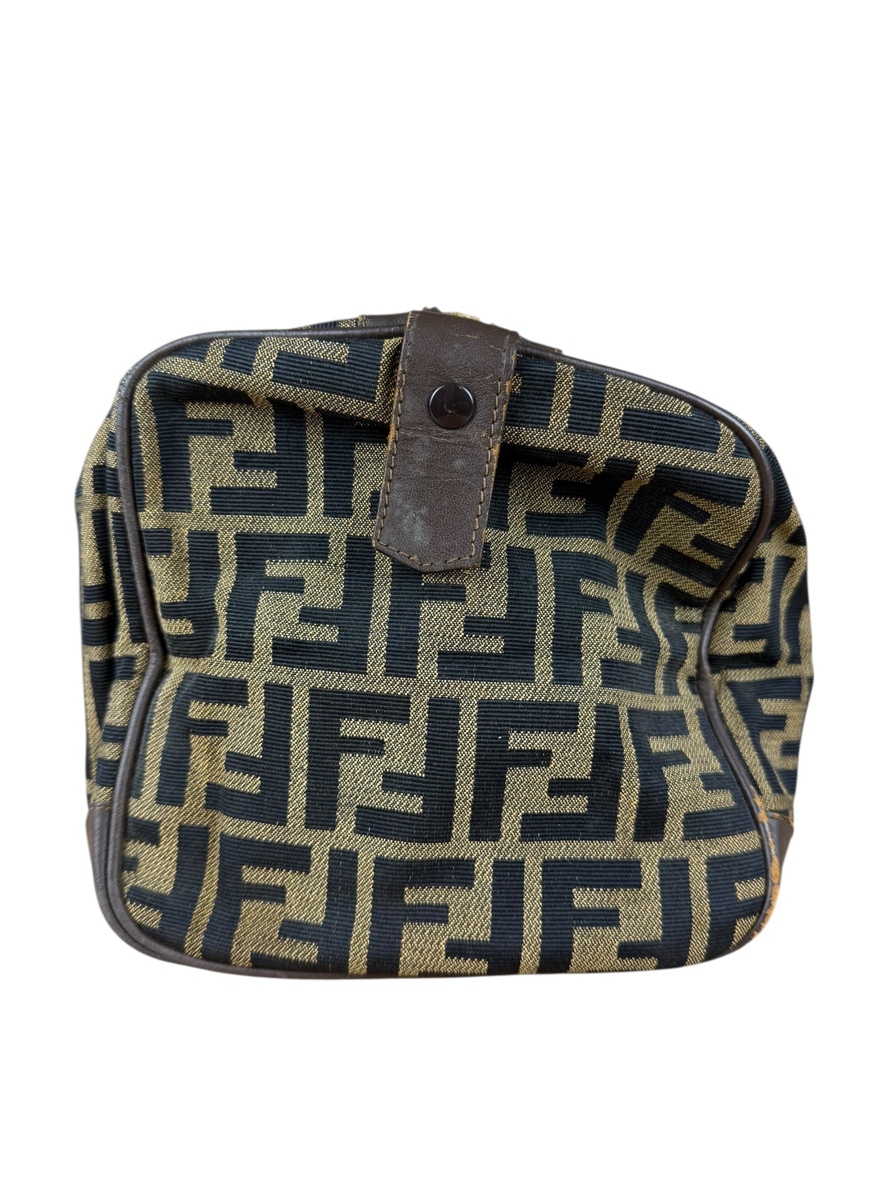 Fendi Vintage Zucca Boston Bag
