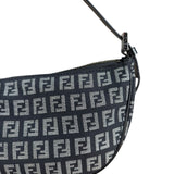 Fendi FF Black Canvas Boat Pochette