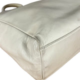 Prada Leather Tote Bag Beige/Ivory