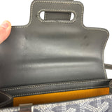 Goyard Mini Grey Goyardine Saigon Top Handle Bag