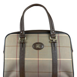 Burberry Brown Vintage Check Boston Handbag