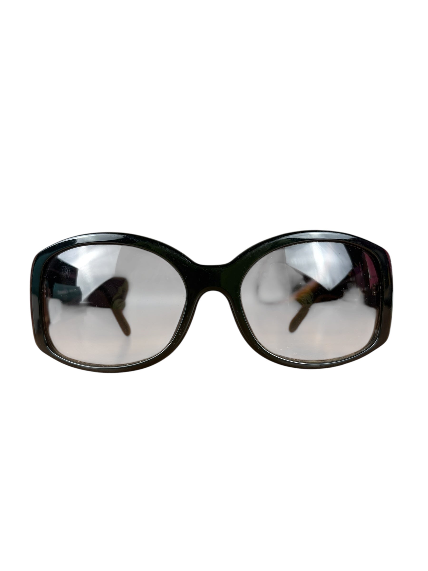 Tiffany & Co Black Silver Logo Sunglasses