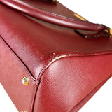 Burberry Vintage Leather Burgundy Handbag