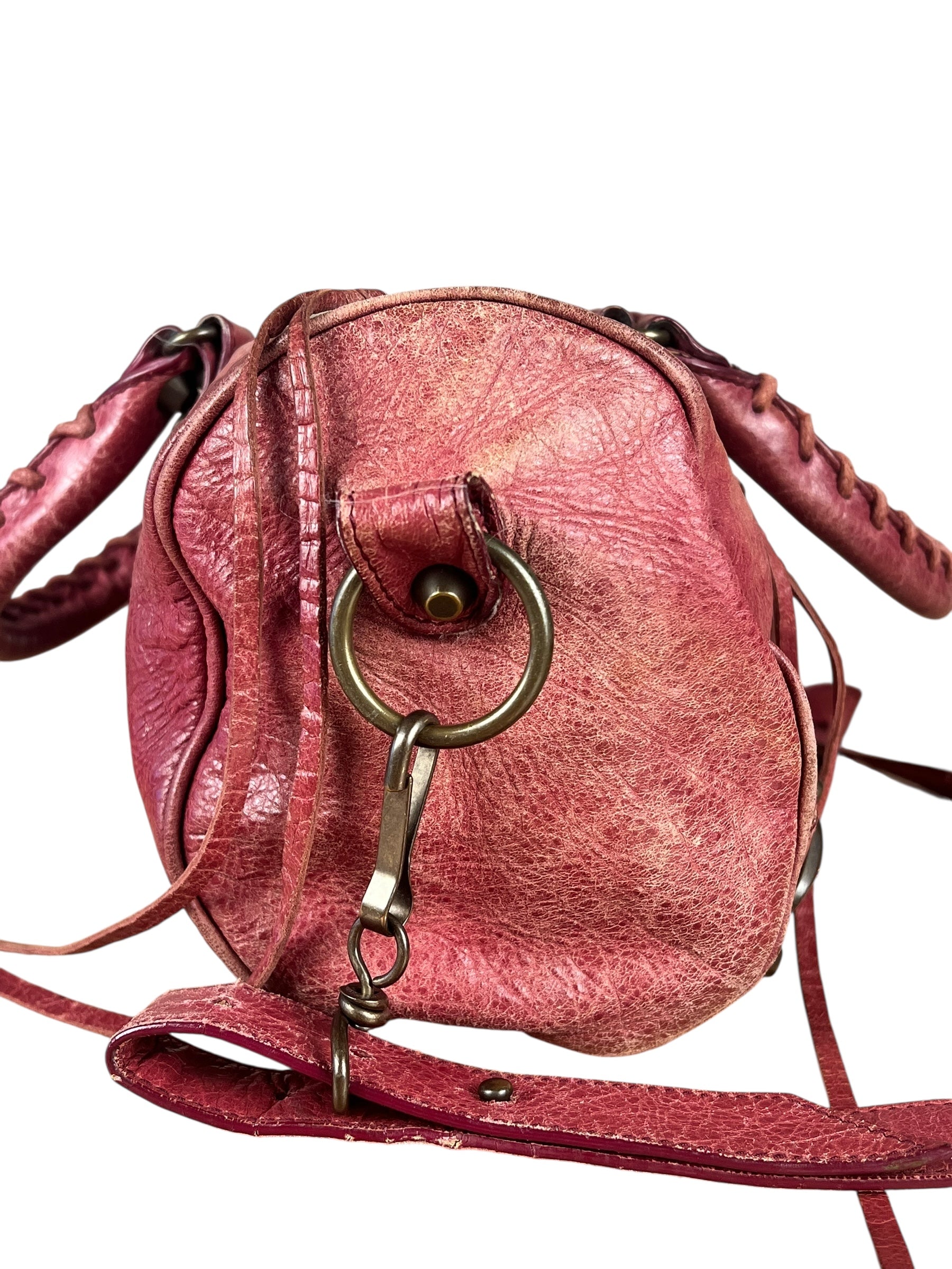 Balenciaga Mini Classic Leather City Bag Red