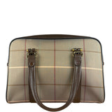 Burberry Brown Vintage Check Boston Handbag