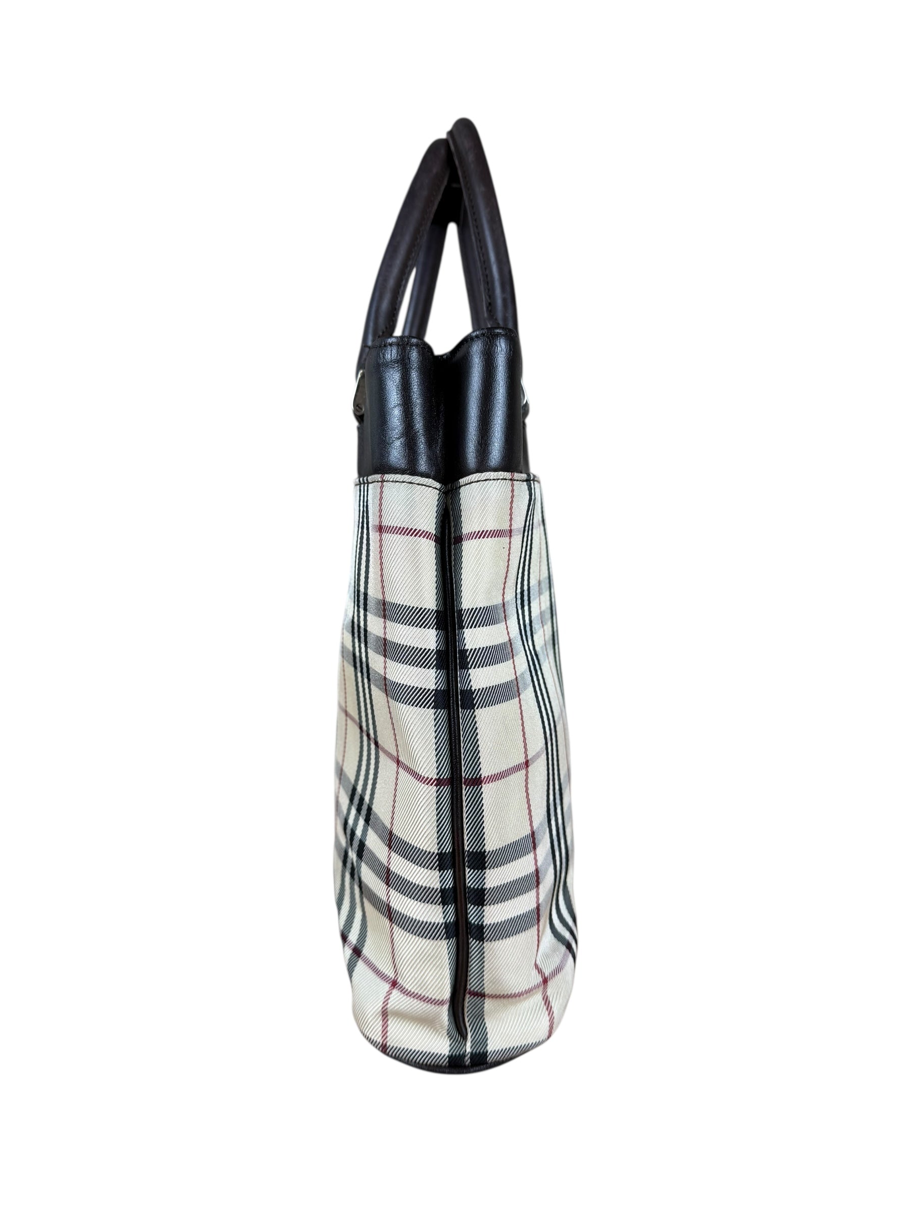 Burberry Nova Check Canvas Tote Bag