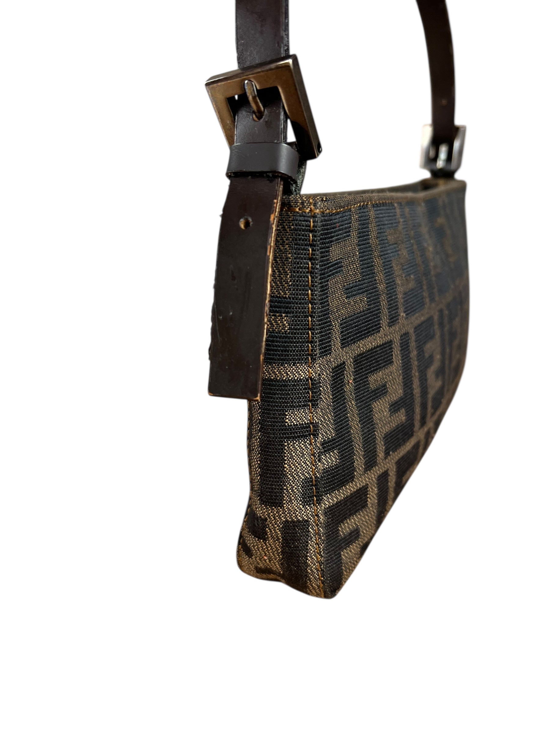 Fendi Vintage Zucca Pochette Shoulder Bag