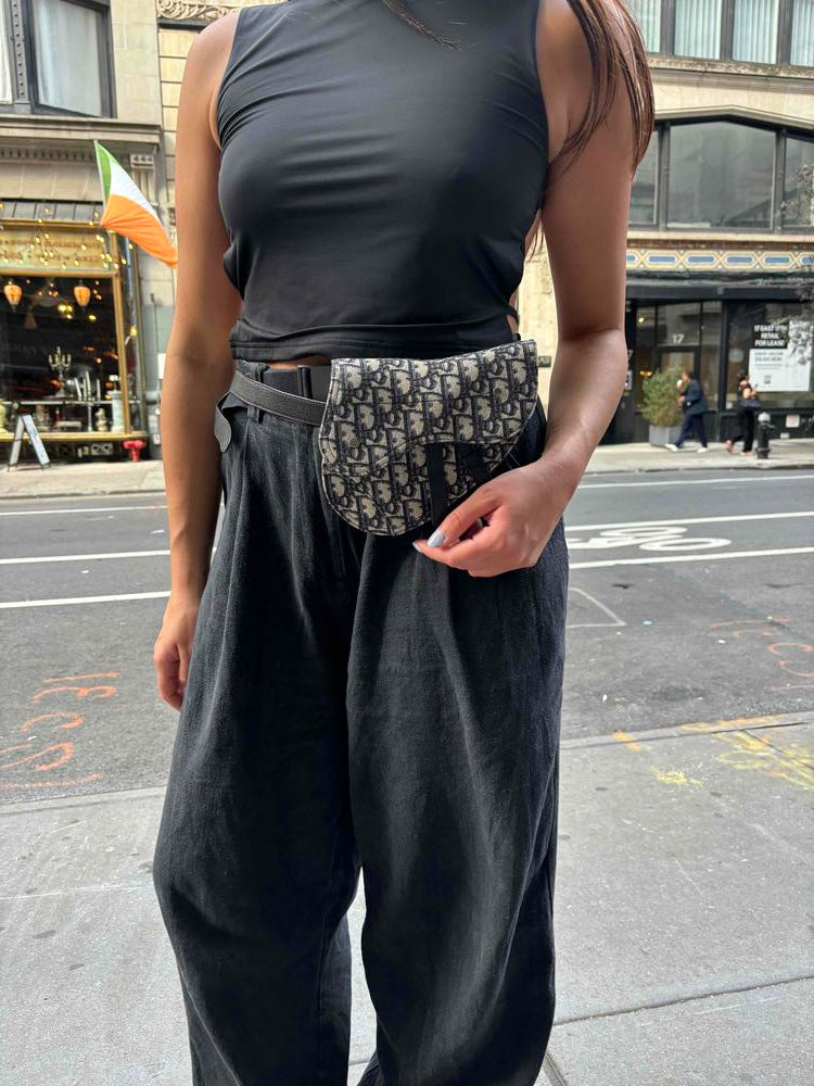 Christian Dior Saddle Belt Bag Oblique Canvas