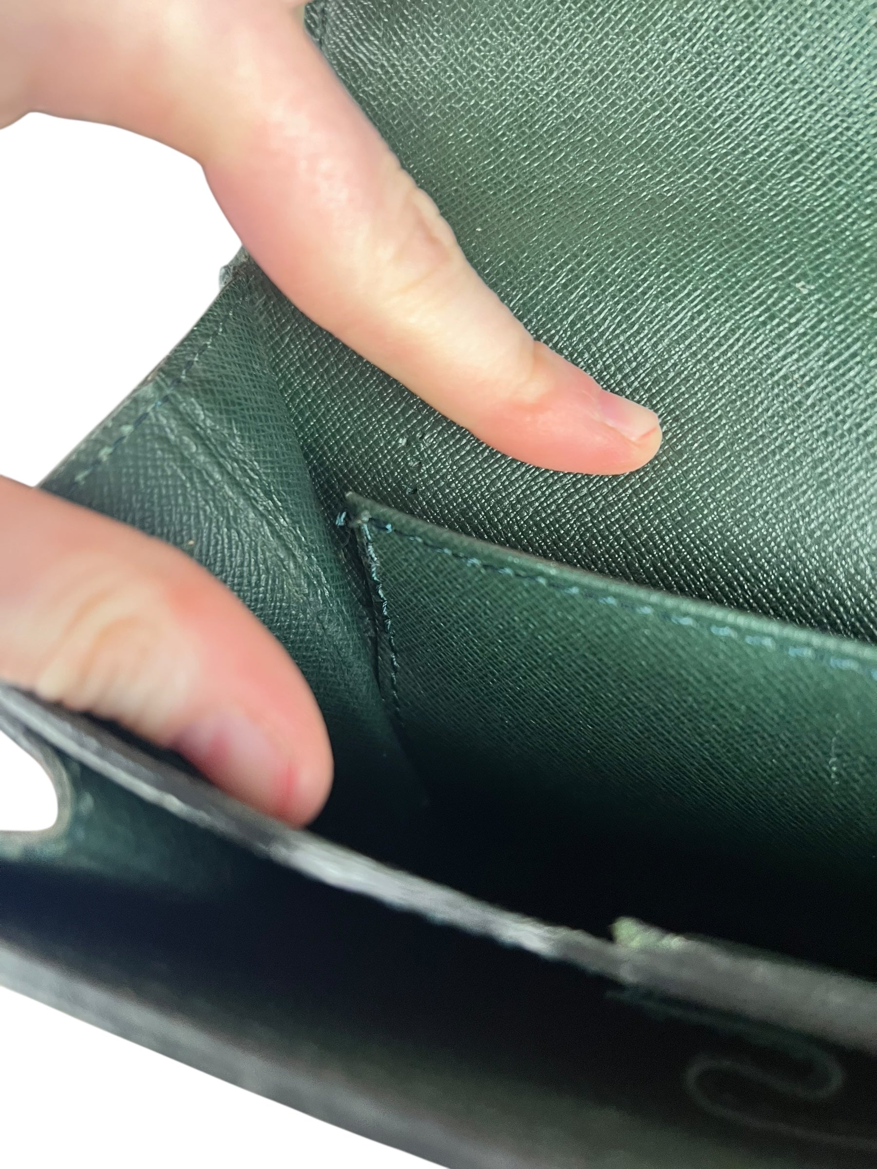 Louis Vuitton Epi Green Top Handle Briefcase