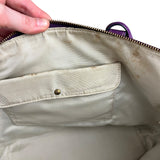 Loewe Vintage Purple Anagram Shoulder Tote