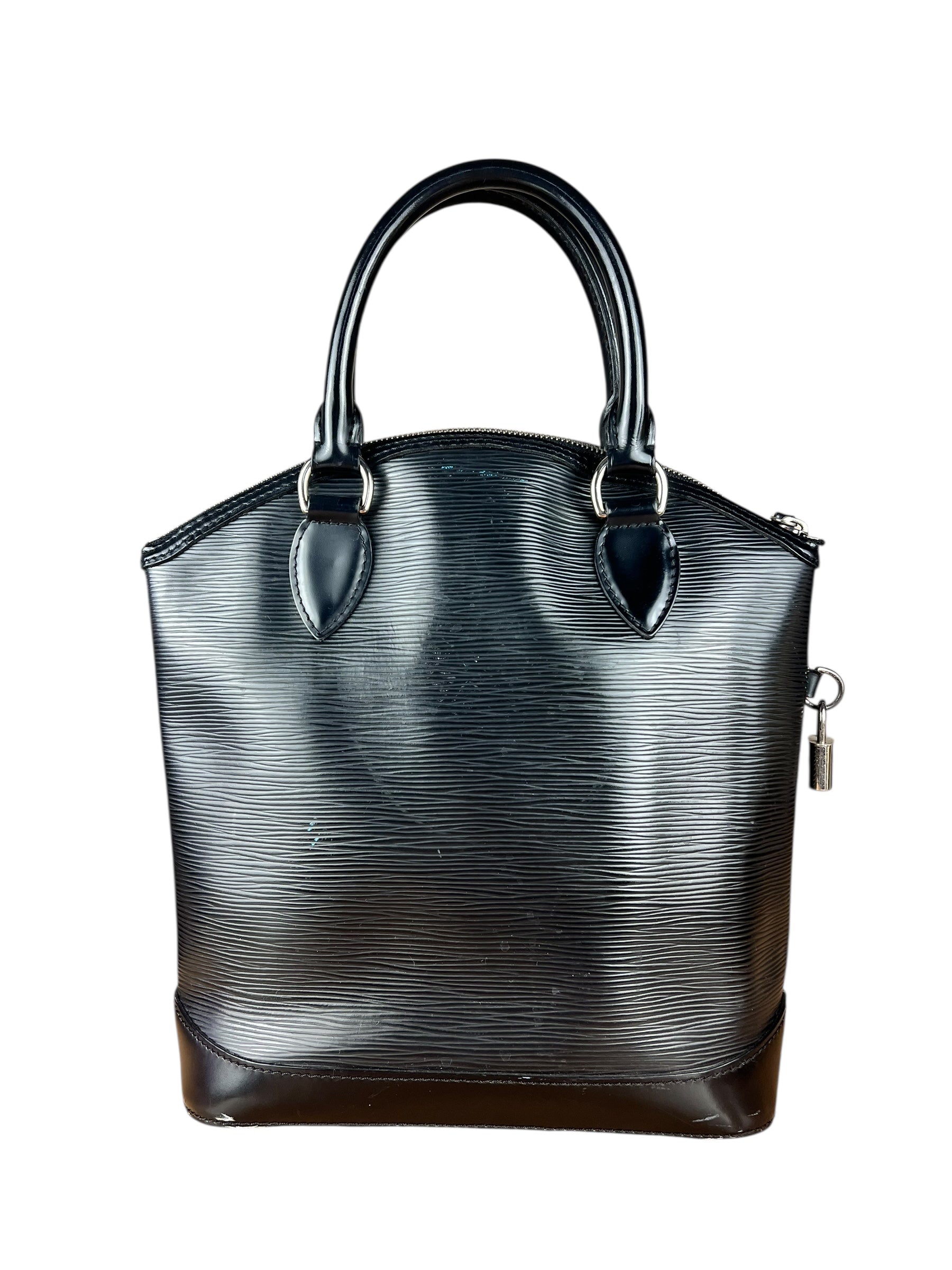 Louis Vuittonn Black Epi Lockit Handbag