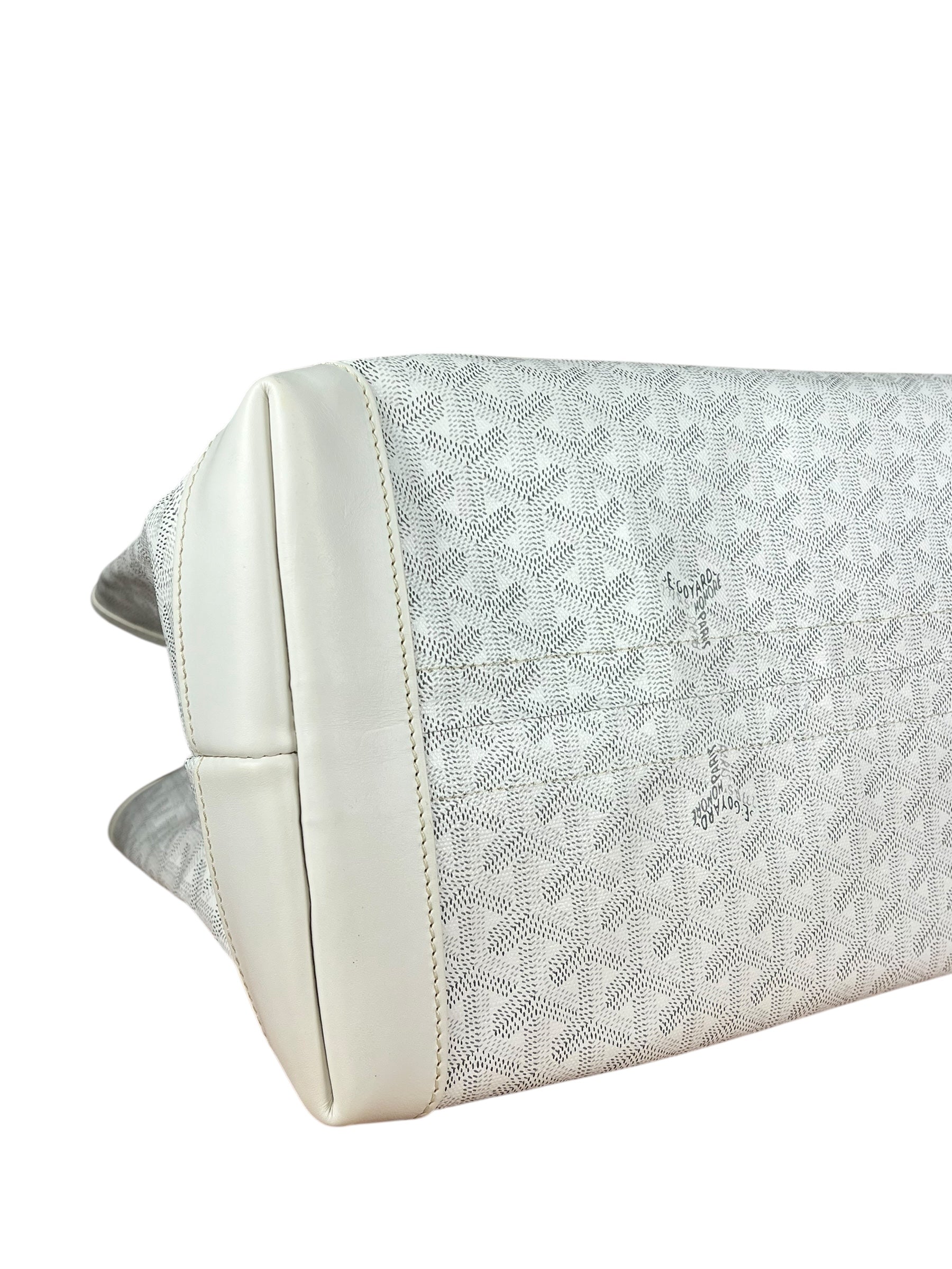 Goyard Bellechasse Goyardine MM White