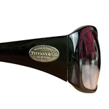 Tiffany & Co Black Silver Logo Sunglasses