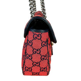 Gucci GG Red Marmont Flap Chain Shoulder Bag