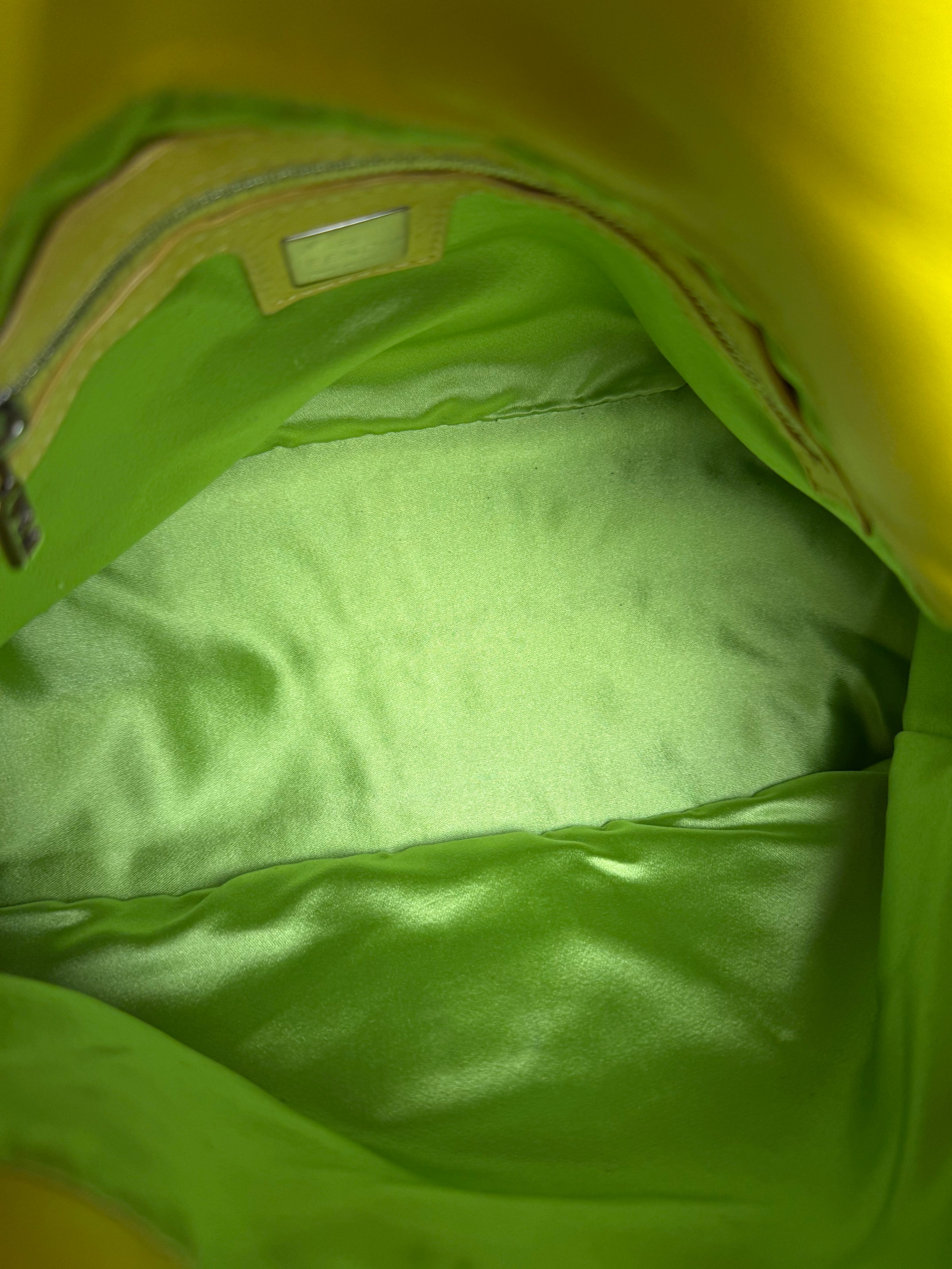 Fendi Yellow Leather Mamma Baguette