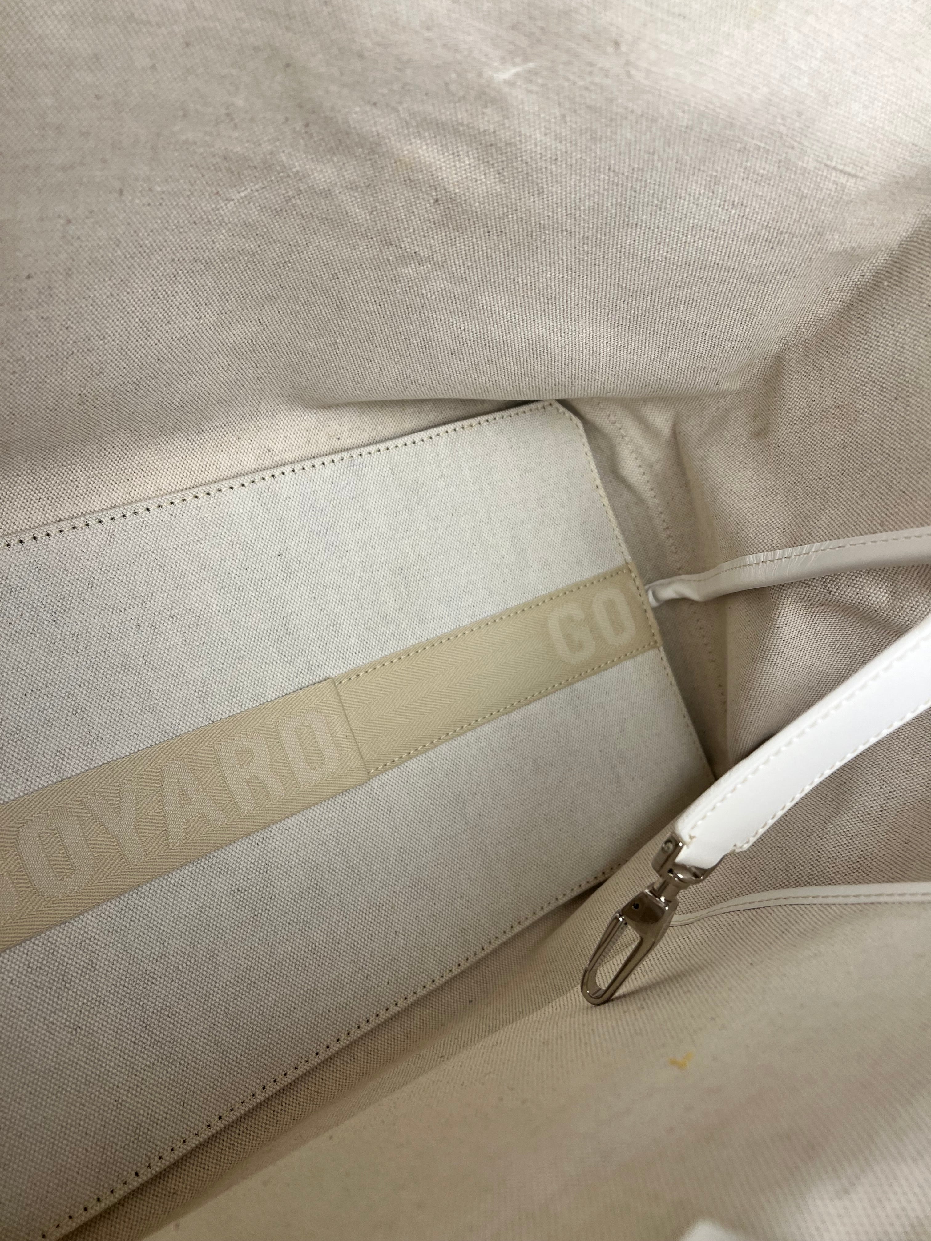 Goyard Bellechasse Goyardine MM White